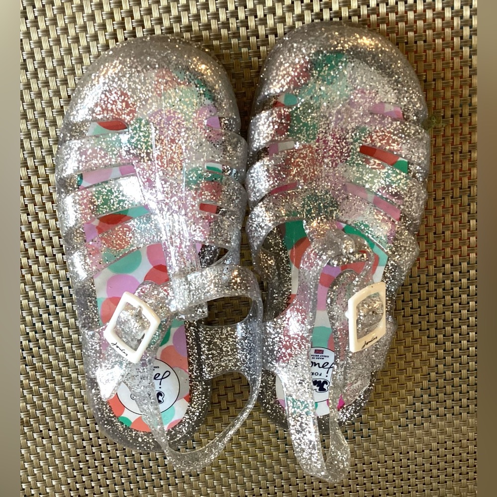 Juju for Joules glitter jelly sandals. Size 11 UK